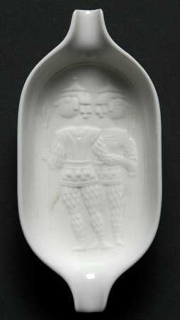 Magic Flute White 4" Ashtray
