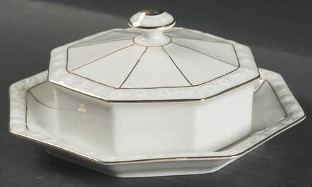 Maria Gold Round Covered Butter