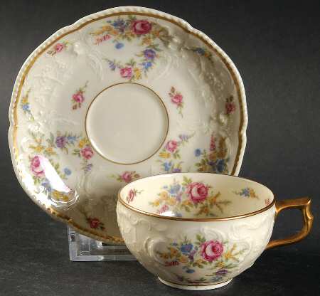 Marianne Flat Demitasse Cup & Saucer Set