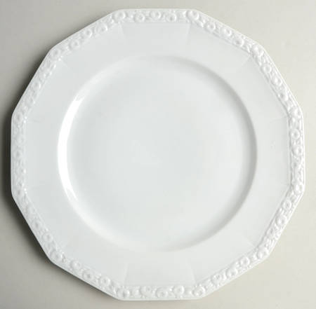 Maria White (12 Sided) Dinner Plate