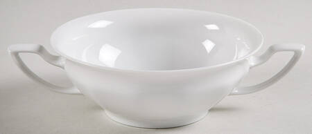 Maria White (12 Sided) Flat Cream Soup Bowl