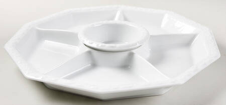 Maria White (12 Sided) Hors d'Oeuvres Set