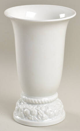 Maria White (12 Sided) 7" Vase