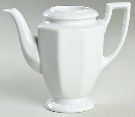 Maria White (12 Sided) Individual Coffee Pot No Lid