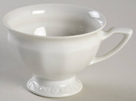 Maria White (12 Sided) Footed Demitasse Cup