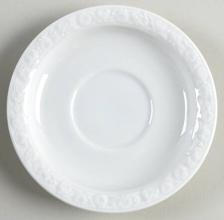 Maria White (12 Sided) Saucer for Footed Cup