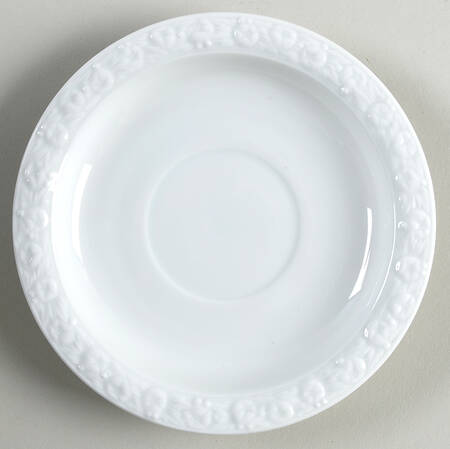 Maria White (12 Sided) Saucer for Footed Cup