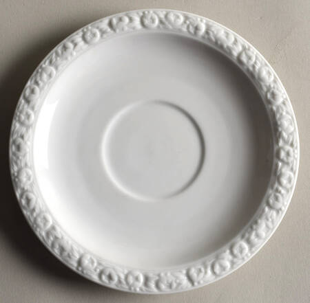 Maria White (12 Sided) Saucer for Footed Cup