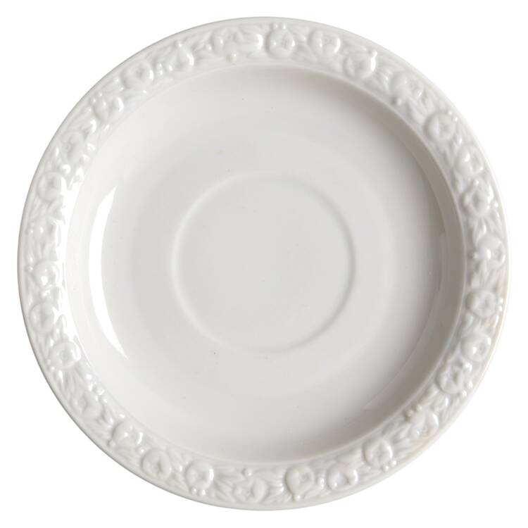 Maria White (12 Sided) Saucer for Footed Cup