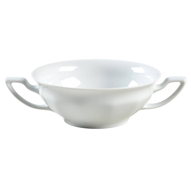 Maria White (12 Sided) Flat Cream Soup Bowl