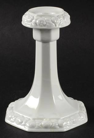 Maria White (12 Sided) Tall Candlestick