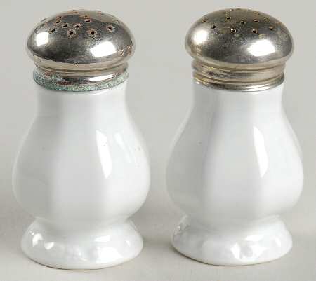 Maria White (12 Sided) Salt & Pepper Set