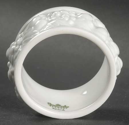 Maria White (12 Sided) Napkin Ring
