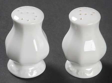 Maria White (12 Sided) Salt & Pepper Set