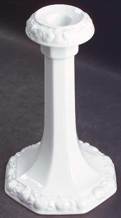 Maria White (12 Sided) 6" Candlestick