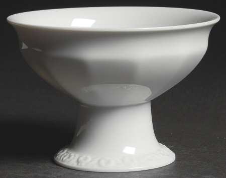 Maria White (12 Sided) Footed Dessert Bowl