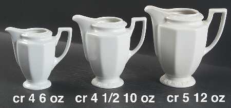 Maria White (12 Sided) Creamer
