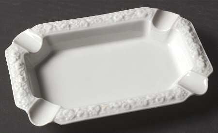 Maria White (12 Sided) 6" Ashtray