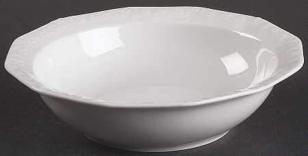 Maria White (12 Sided) Rim Cereal Bowl