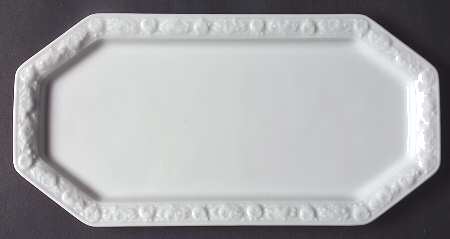Maria White (12 Sided) Tray for Creamer & Sugar with Lid