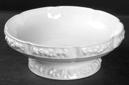 Maria White (12 Sided) Large Fruit Bowl