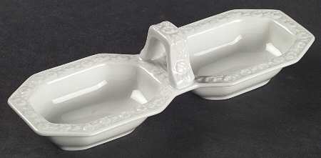 Maria White (12 Sided) Double Salt Dip