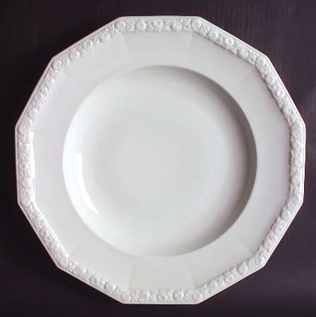 Maria White (12 Sided) Deep Round Platter