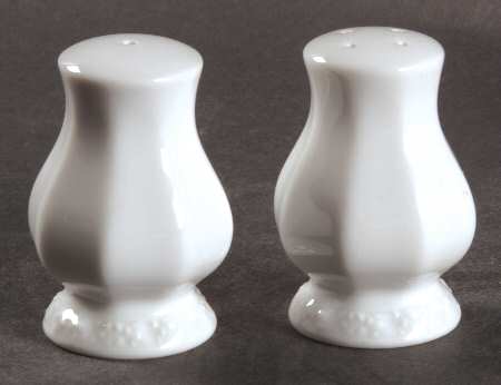 Maria White (12 Sided) Salt & Pepper Set