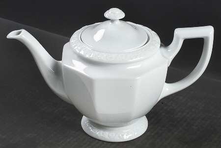Maria White (12 Sided) Teapot & Lid