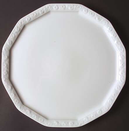 Maria White (12 Sided) 12" Pizza/Cheese/Cake Plate
