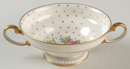 Martha Washington Footed Cream Soup Bowl