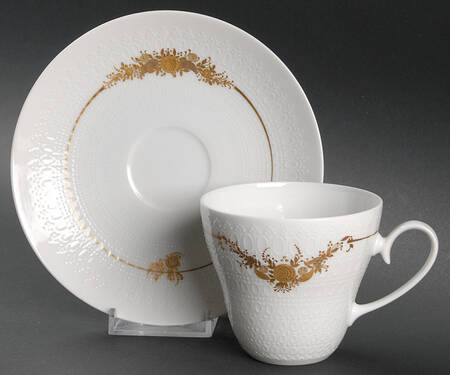 Medley Flat Cup & Saucer Set