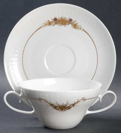 Medley Flat Cream Soup Bowl & Saucer Set