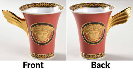 Medusa Red (Round) Flat Cup