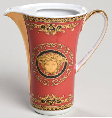Medusa Red (Round) Mini Coffee Pot No Lid
