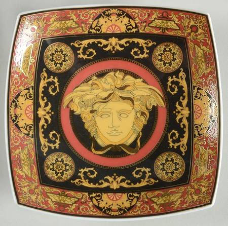 Medusa Red (Round) 5" Square Candy Dish