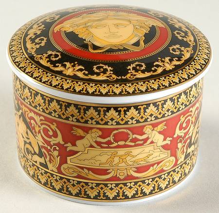 Medusa Red (Round) 1" Round Box & Lid