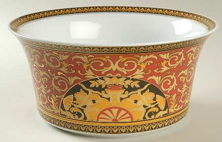 Medusa Red (Round) 9" Round Vegetable Bowl