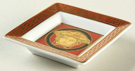 Medusa Red (Round) Square Tray