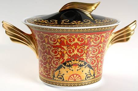 Medusa Red (Round) Tureen &  Lid