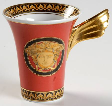 Medusa Red (Round) Flat Demitasse Cup