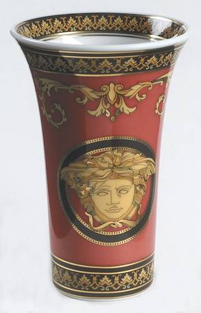 Medusa Red (Round) 4" Vase