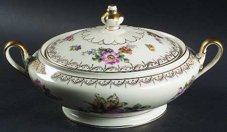 Meissen (Cream) Round Covered Vegetable