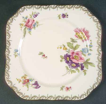 Meissen (Cream) Square Salad Plate