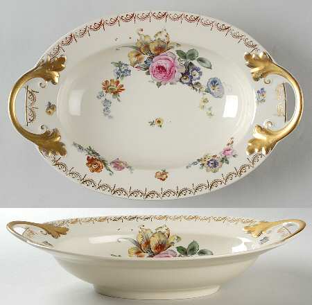 Meissen (Cream) 12" Oval Vegetable Bowl