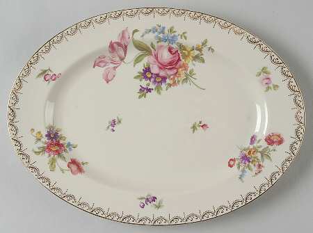 Meissen (Cream) 12" Oval Serving Platter
