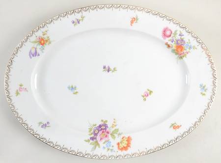 Meissen (White) 18" Oval Serving Platter