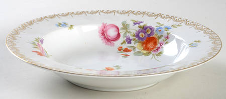 Meissen (White) Rim Soup Bowl