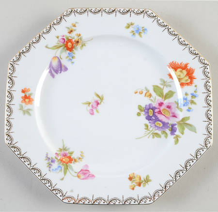 Meissen (White) Octagonal Dinner Plate