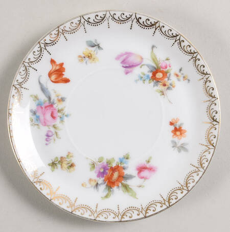 Meissen (White) Saucer for Flat Cup